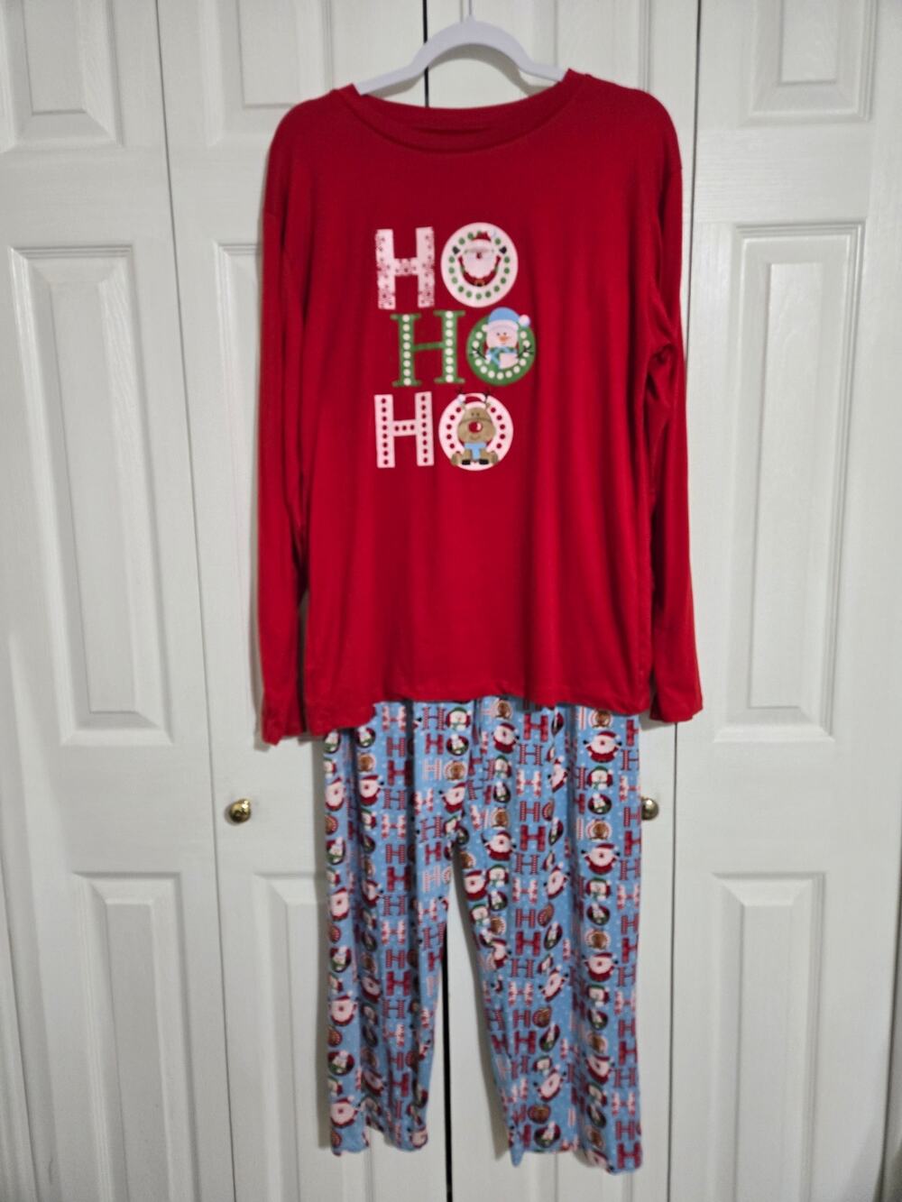 Amanda blu large men's Christmas pajama set